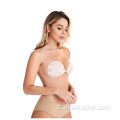 Vente chaude soutien-gorge sans bretelles en dentelle invisible